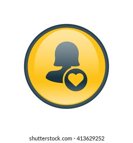 Female like user icon