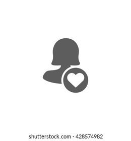 Female Like User Icon