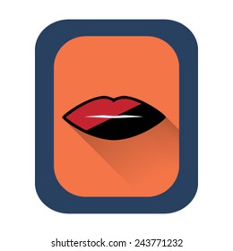 Female lips icon