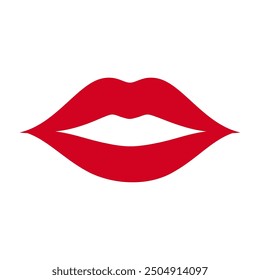 Female lips icon. Vector image