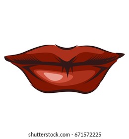 Female lips illustration
