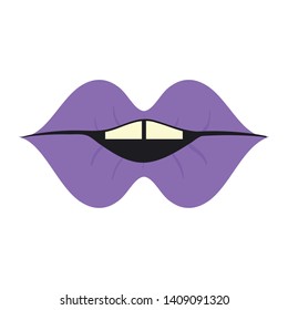 female lips makeup icon vector illustration vector illustration