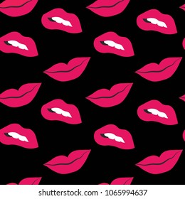  female lips pattern .lip and mouth vector illustration