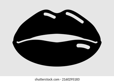 Female Lips Vector Graphic Illustration Art Design 