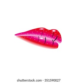 Female lips. Vector illustration.
