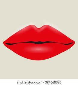 Female lips. Vector illustration.