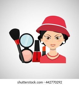 female makeup design 