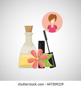 female makeup design, vector illustration eps10 graphic 