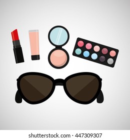 female makeup design, vector illustration eps10 graphic 