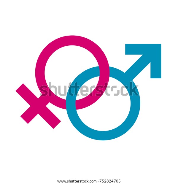 Female Male Gender Symbol Stock Vector Royalty Free 752824705