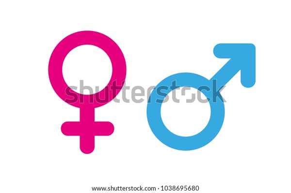 Female Male Sex Icon Stock Vector Royalty Free 1038695680
