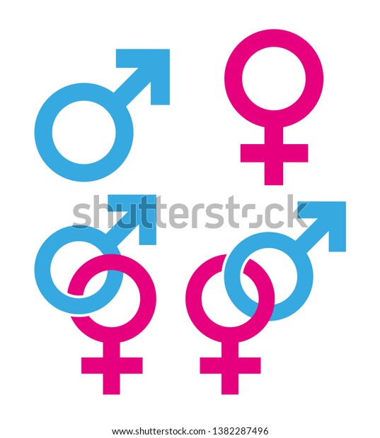 Female Male Sex Icon Stock Vector Royalty Free 1382287496 Shutterstock 