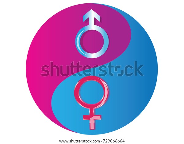 Female Male Yin Yang Symbolvector Image Vectorielle De Stock Libre De Droits 729066664 6985