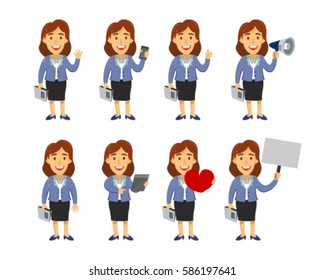 Female Manager Cartoon