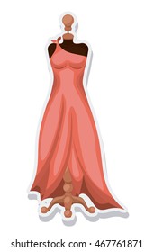 female mannequin isolated icon vector illustration design
