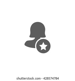 Female Mark User Icon