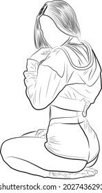 Female Model Illustration Without Face
