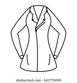 female motorcycle jacket wear isolated icon vector illustration design