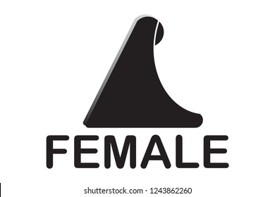 Female or "Muslimah" praying vector