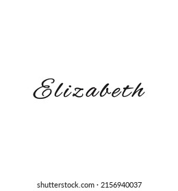 The female name is Elizabeth. Background with the inscription - Elizabeth. A postcard for Elizabeth. Congratulations for Elizabeth