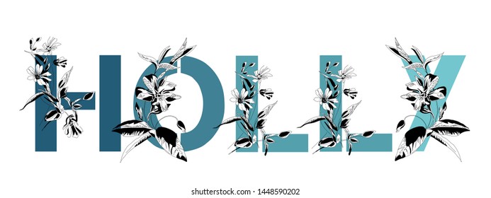 Holly Name Graphic Images Stock Photos Vectors Shutterstock