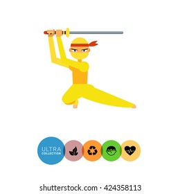 Female Ninja Icon