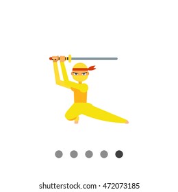 Female Ninja Icon