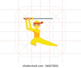 Female Ninja Icon