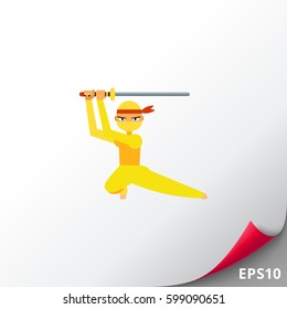 Female Ninja Icon