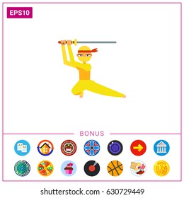 Female Ninja Icon