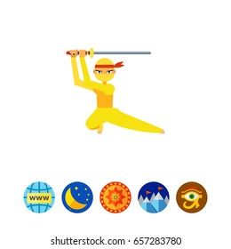 Female Ninja Icon