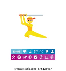 Female Ninja Icon