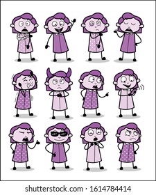 Female Office Manager - Set of Concepts Vector illustrations