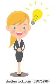 Female office worker to come up with