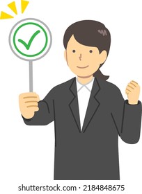Trabajadora de oficina: respuesta correcta: incorrecta
