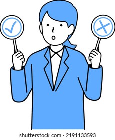 Trabajadora de oficina: respuesta correcta: incorrecta