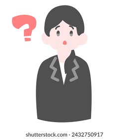 Female office worker with a look of doubt