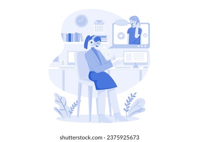 Female Operators Working With Customers at the call center