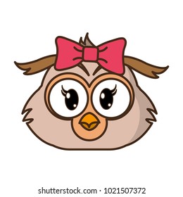 female owl head cute animal