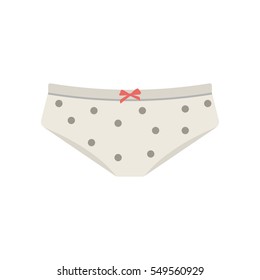 Female panties types flat icon vector.