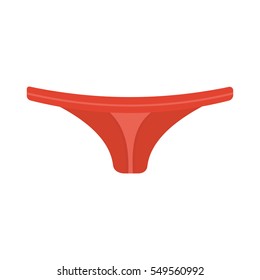 Female panties types flat icon vector.