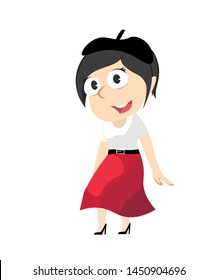female pantomime vector illustration design