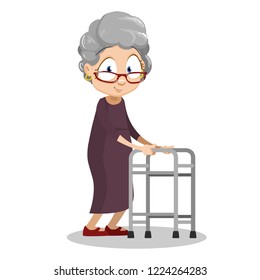 9,385 Old Woman With Walker Images, Stock Photos & Vectors | Shutterstock