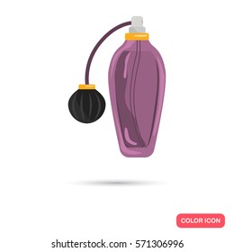 Female perfume bottle color icon for web and mobile design