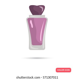 Female perfume bottle color icon for web and mobile design