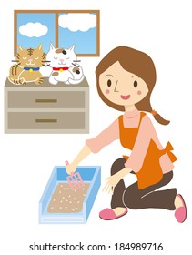 Female pet sitter to take care of the cat