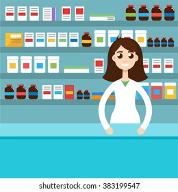 female pharmacist