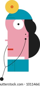Female physician with a stethoscope