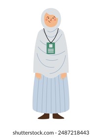 female pilgrim arabic tradition isolated