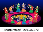 Female playing dandiya on Navratri (Garba dance)